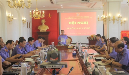 Hội nghị về công tác cán bộ của Viện KSND thành phố Hà Nội